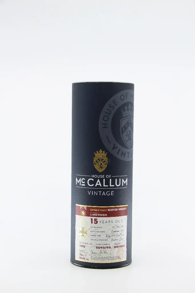 0000 Whisky Mac Callum "Linkwood" 15 y - Ecosse