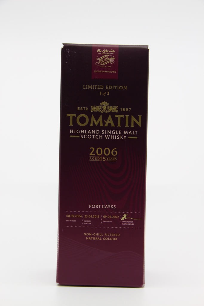 2006 Whisky Tomatin Portuguese Trio - Ecosse