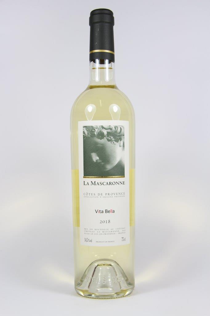 [MASCARONNECPVB22] 2022 Côtes de Provence blanc 'Vita Bella' - La Mascaronne 
