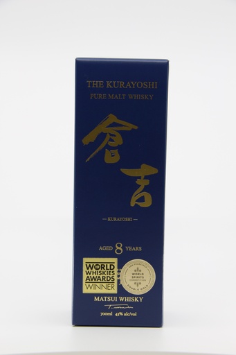 [KURAYOSHIPM8Y] 0000 Whisky Kurayoshi Pure Malt 8y - Japon