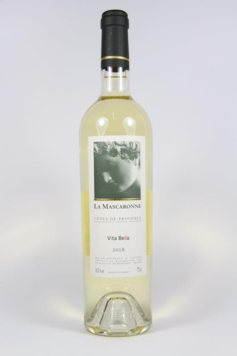 [MASCARONNECPVB22] 2022 Côtes de Provence blanc 'Vita Bella' - La Mascaronne 